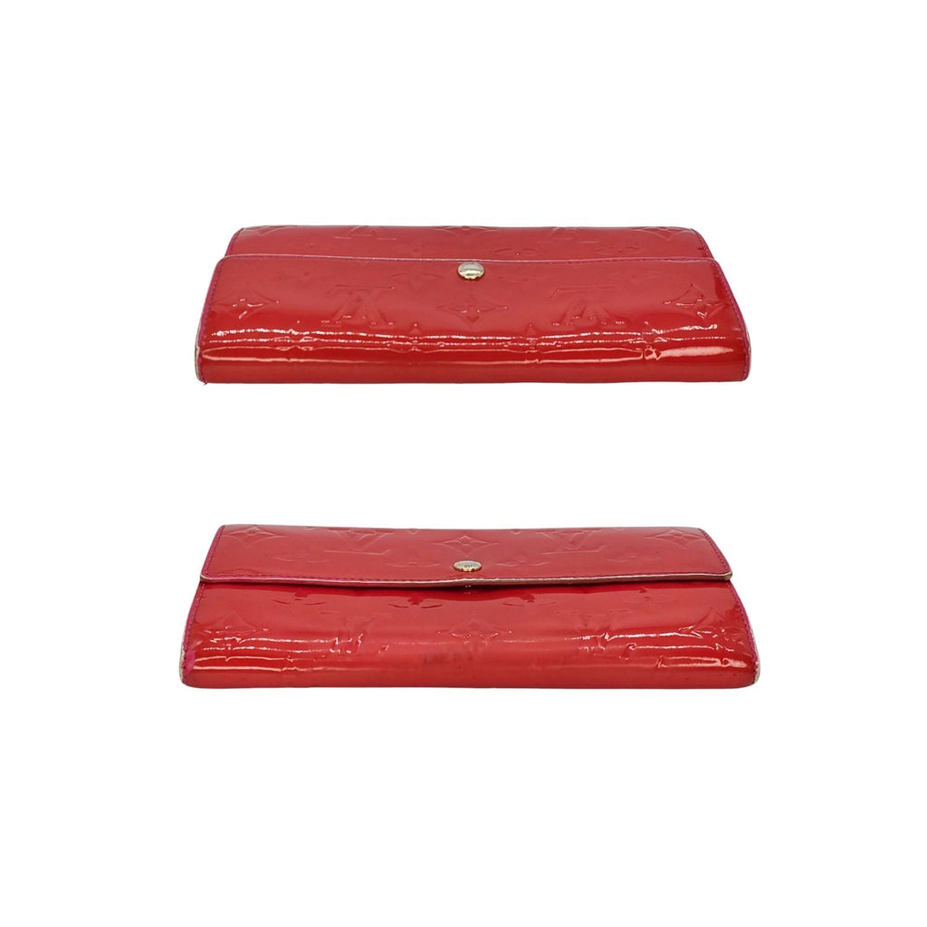 Louis Vuitton Monogram Sarah Vernis Wallet Rose Pop