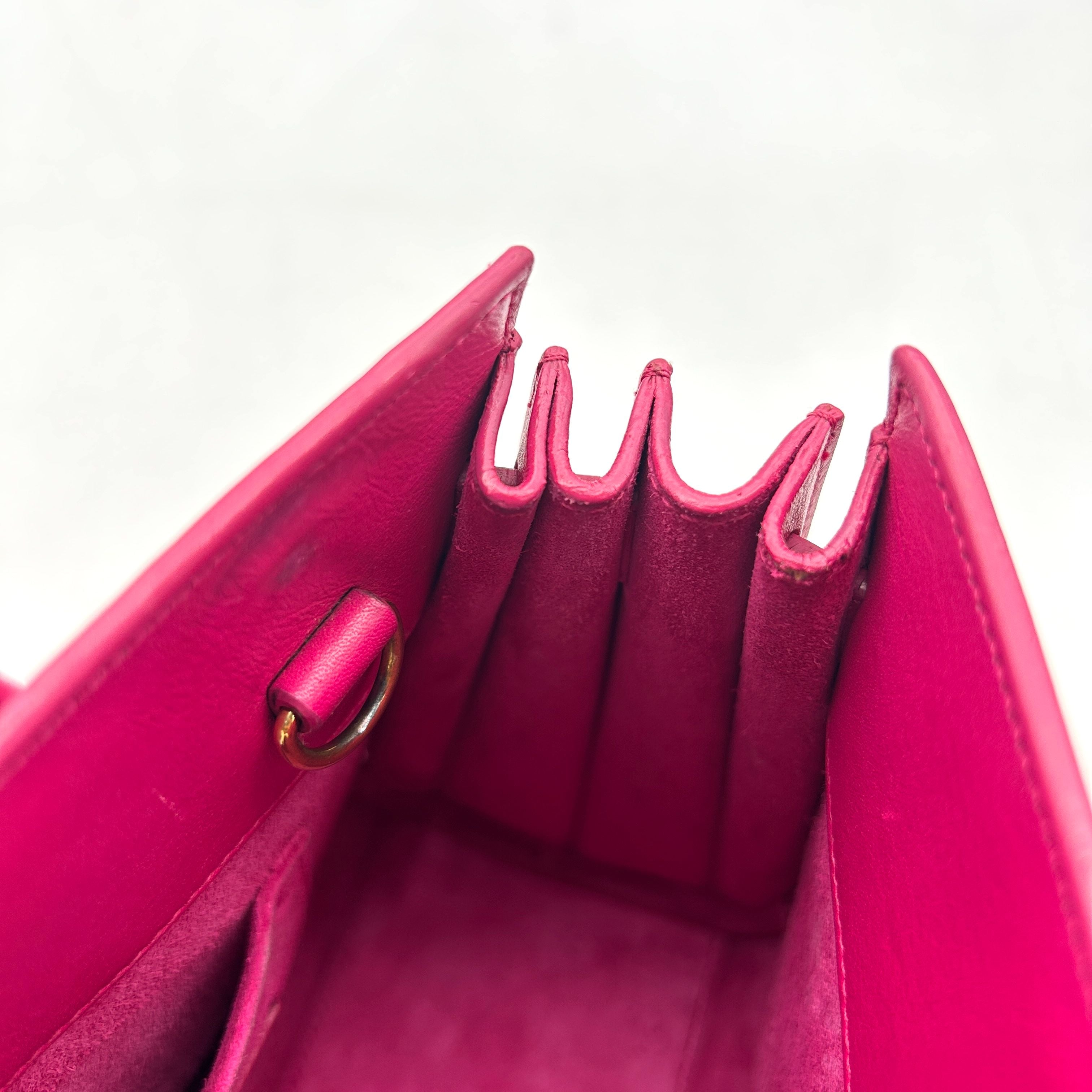 SAINT LAURENT Calfskin Nano Sac De Jour Bubblegum LA8543