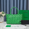 GLAMI Braided Maxi Cava Tote Bag Green, For Women, Bags 13.8in/35cm