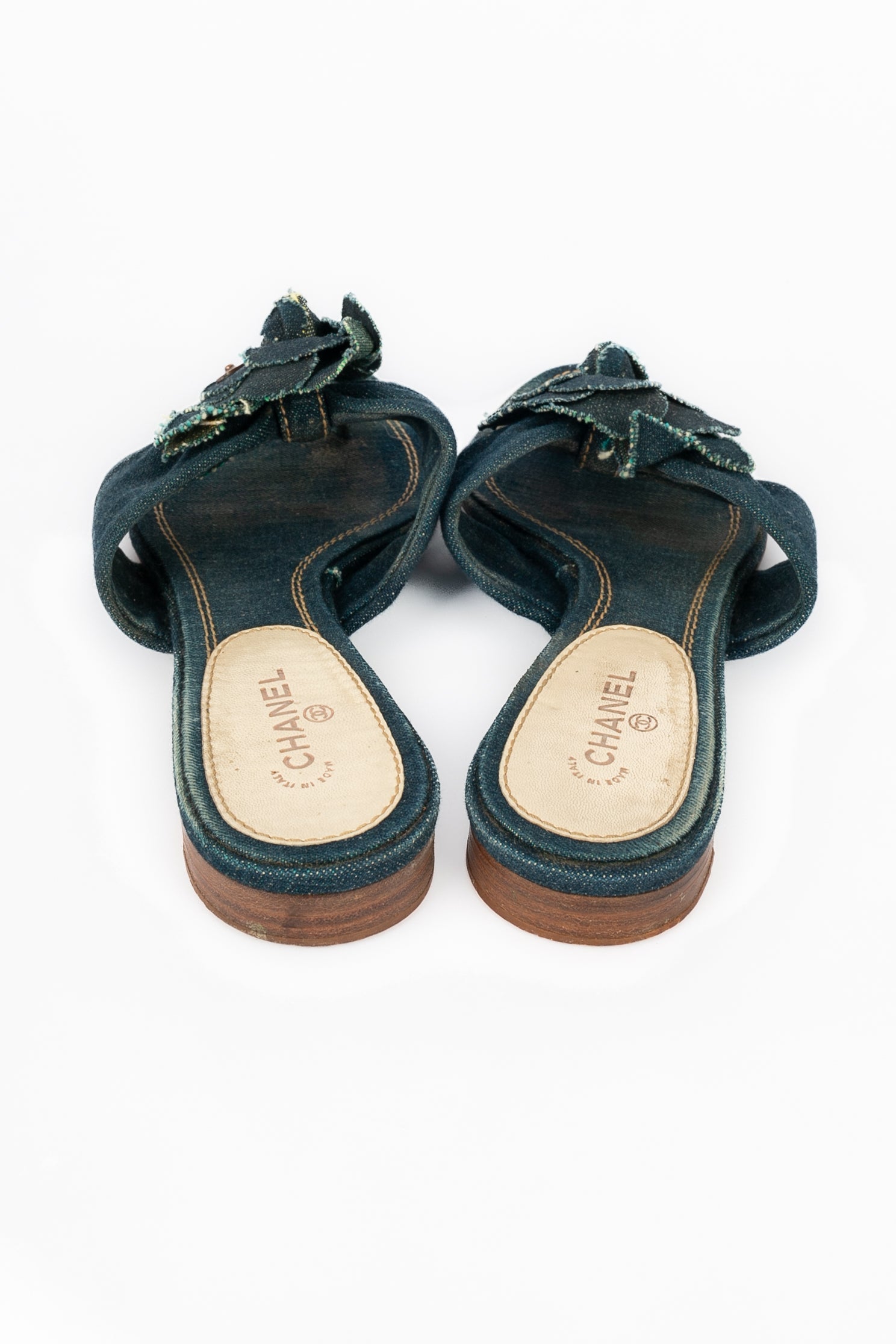 Sandales en jeans Chanel