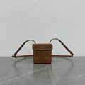 CE Small Box Cuir Triomphe Brown For Women 4in/11cm 199263DU3.04LU