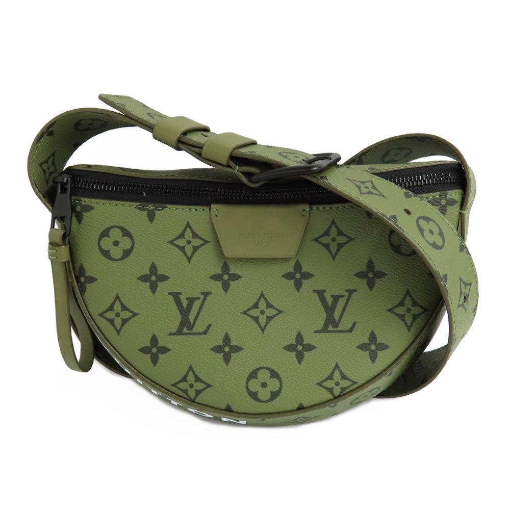 Louis Vuitton LV Moon Crossbody M23838 Monogram Shoulder Bag Curved Curved Red Leather  Unisex