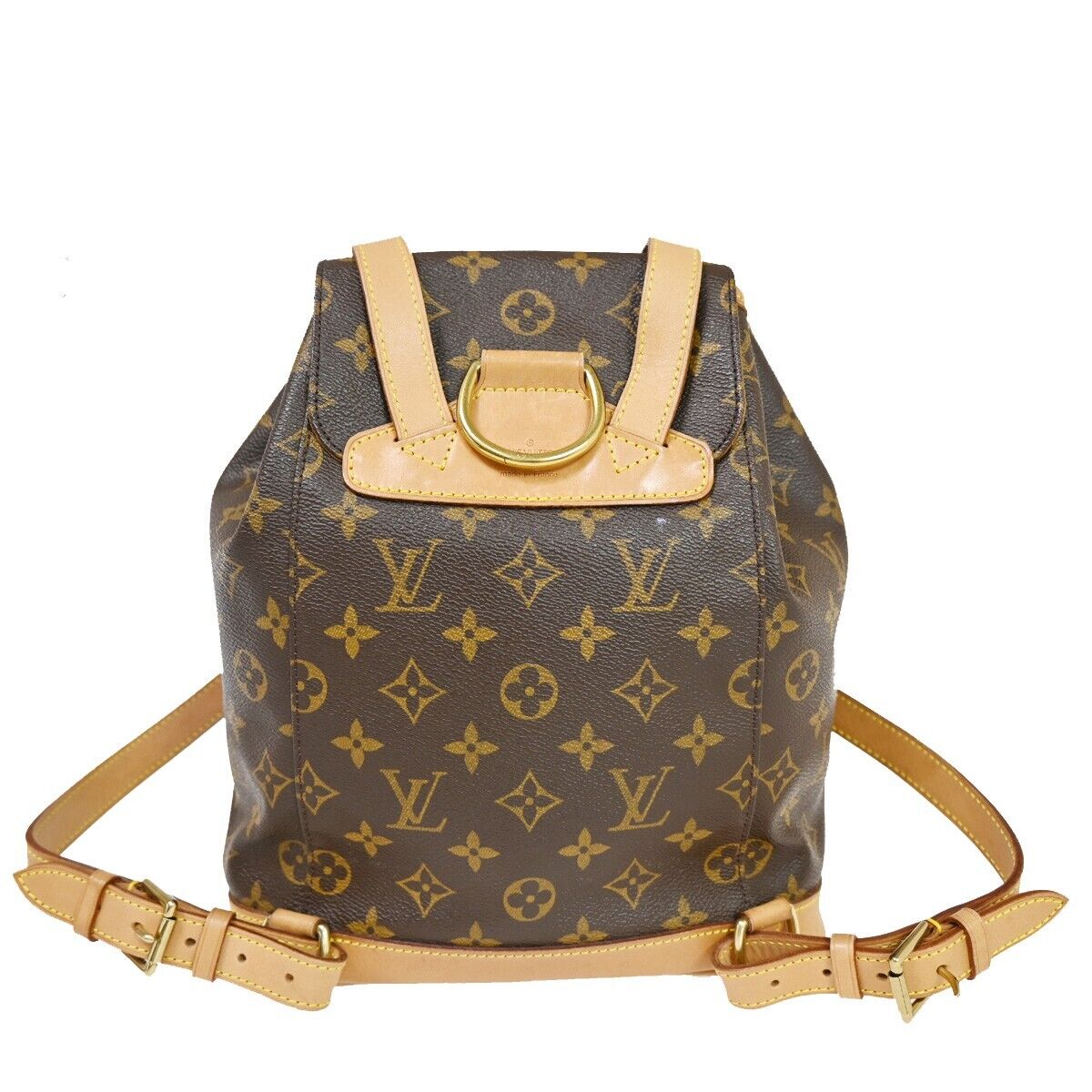 Louis Vuitton Montsouris Mm  Canvas Handbag ()