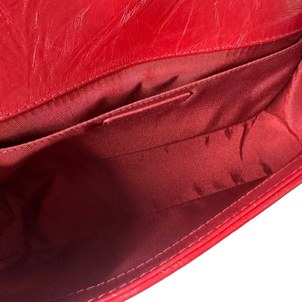 CHANEL Red Jacket Boy Bag
