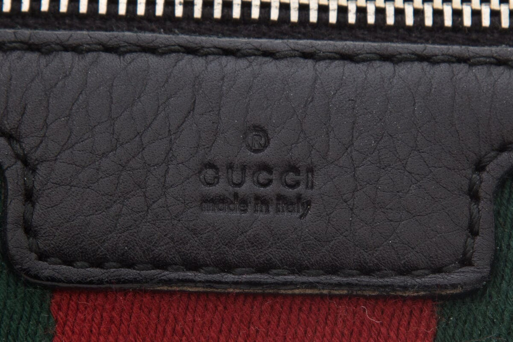 Gucci Black Leather Mini Bowler Handbag