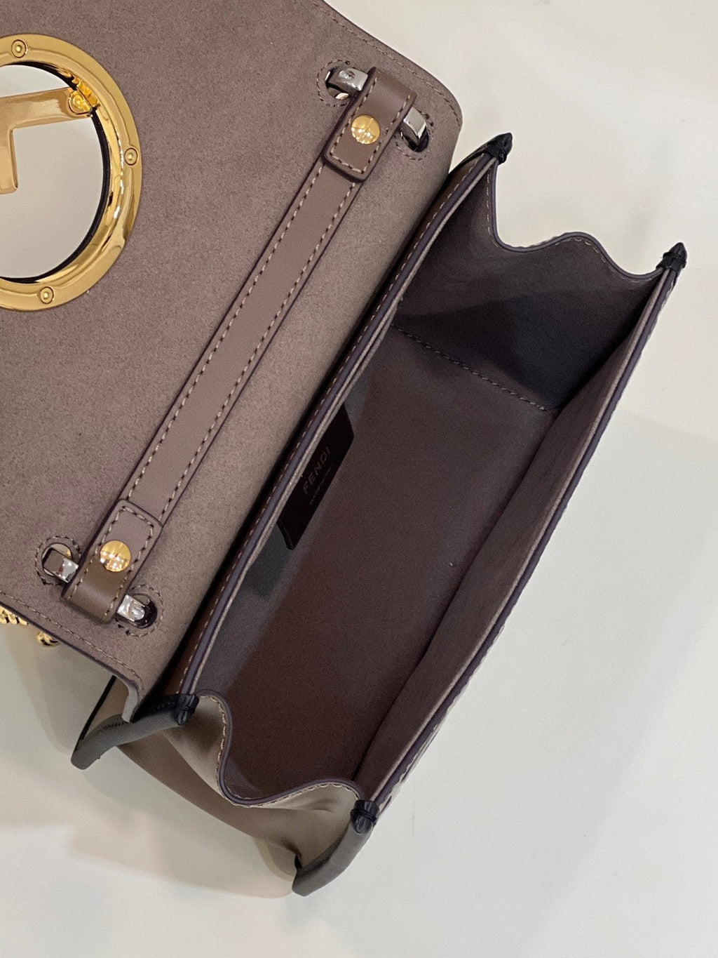 FI Kan I F Small Brown Bag For Woman 15cm/5.5in 8BT286A651F13VK