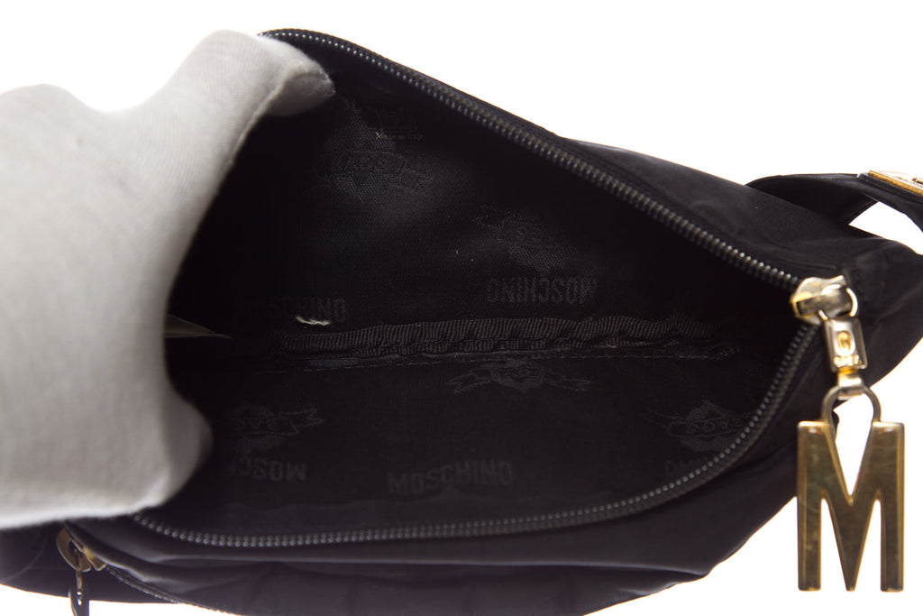 Moschino Black Waist Bag