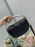 GLAMI Small Vibe Hobo Bag Black Cannage, Black Handbags, Crossbody Bags, 20cm CD M7200ONOA_M911