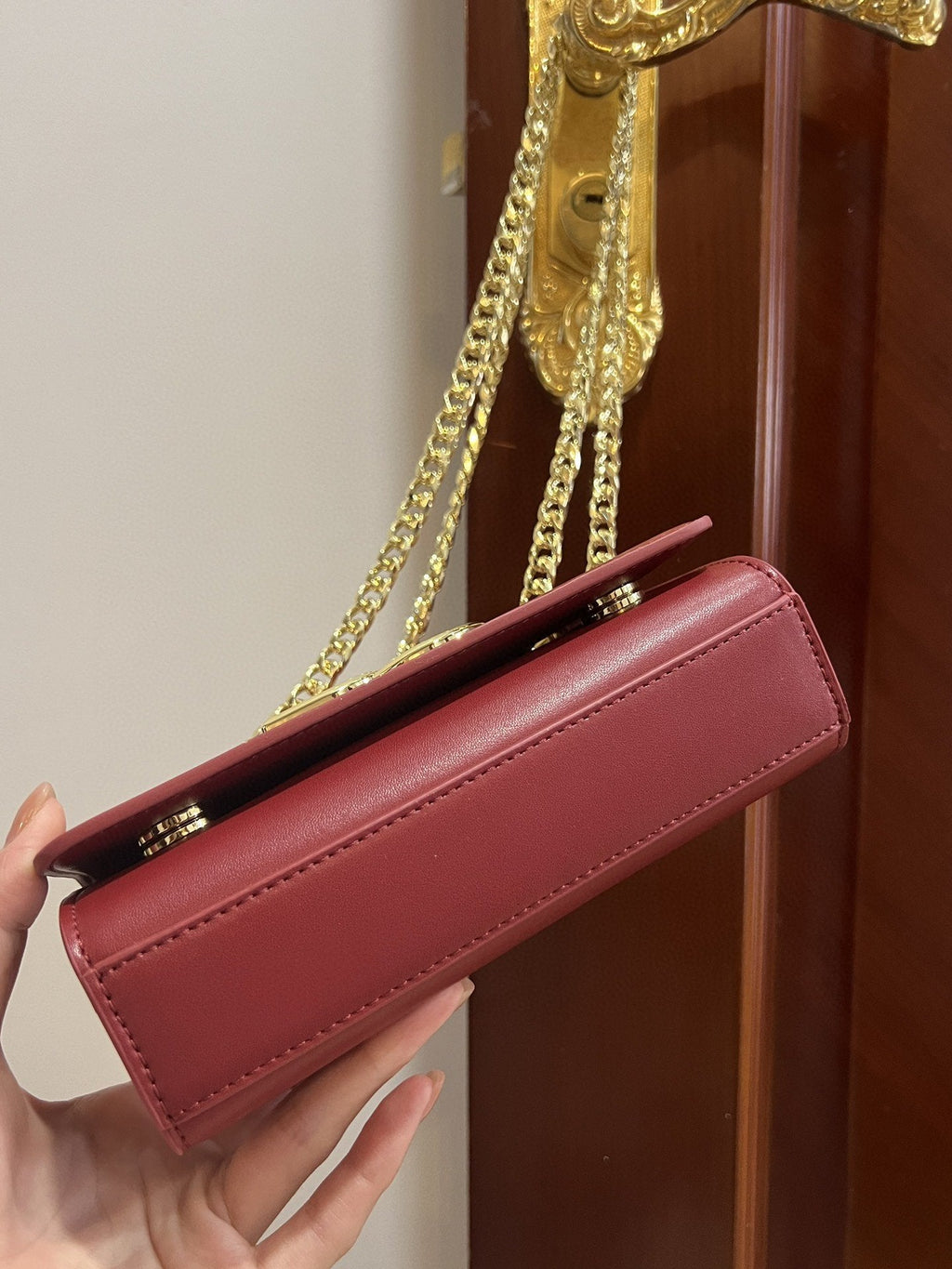 GLAMI Polished 3.5 Phone Bag Burgundy For Women 7.3in/19cm GLAMI