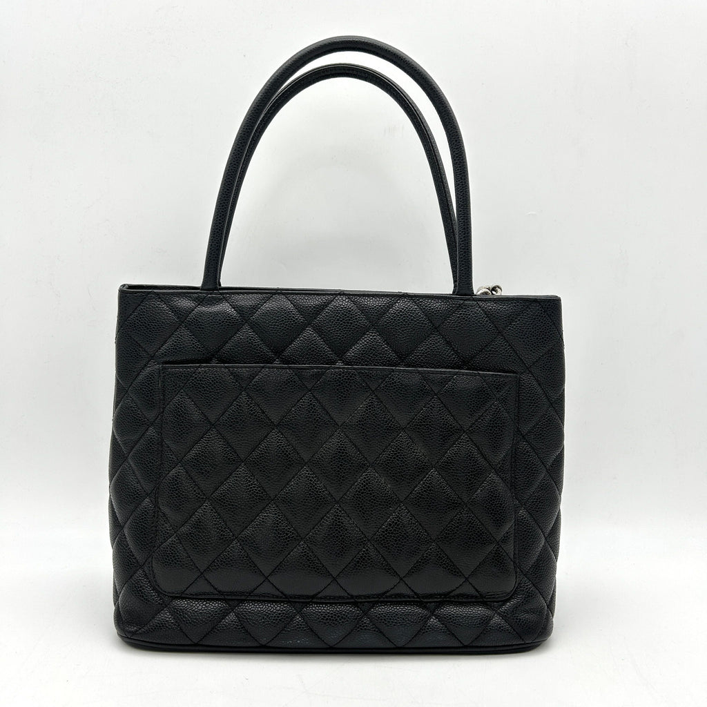 CHANEL Caviar Quilted Medallion Tote Black ch44135jf