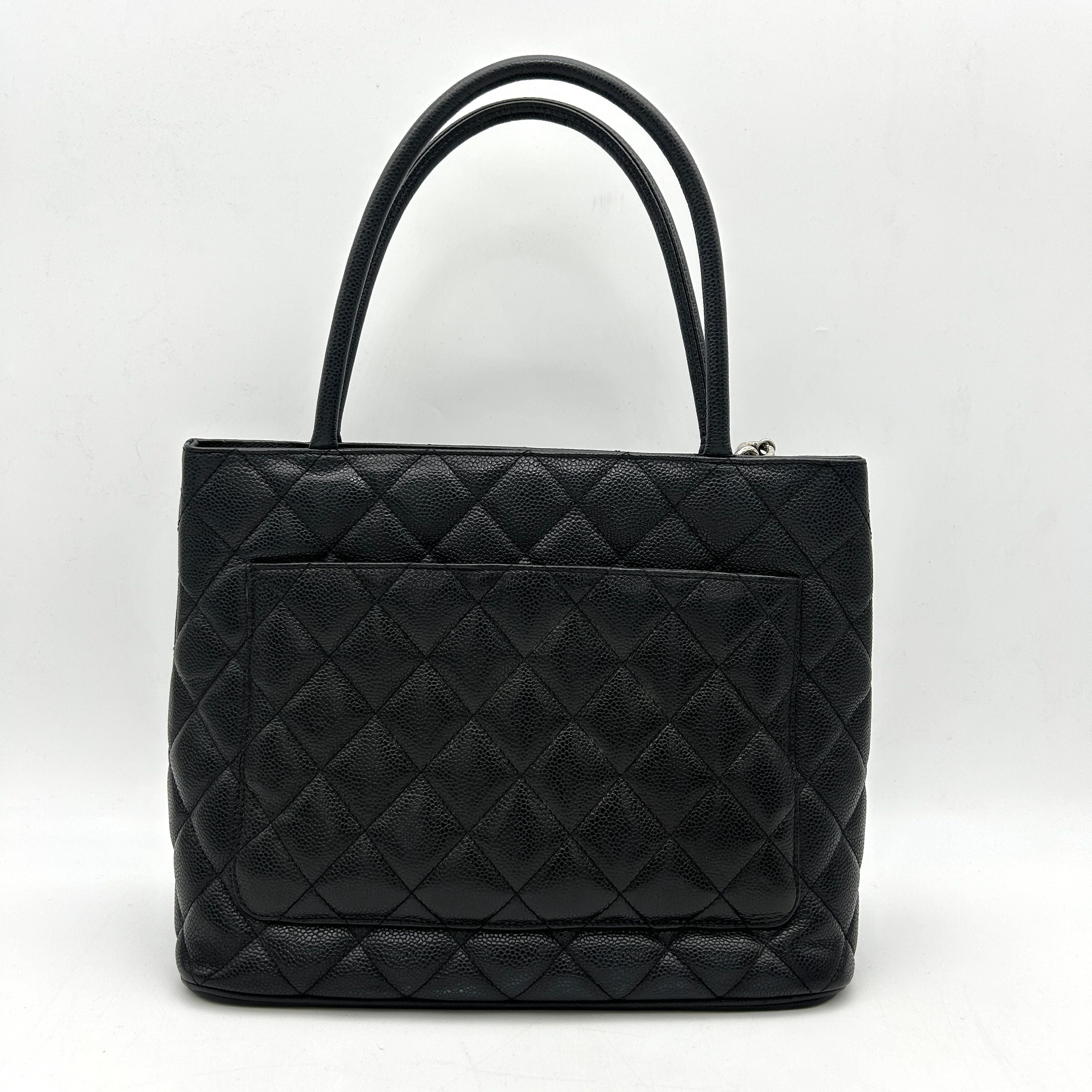 CHANEL Caviar Quilted Medallion Tote Black ch44135jf