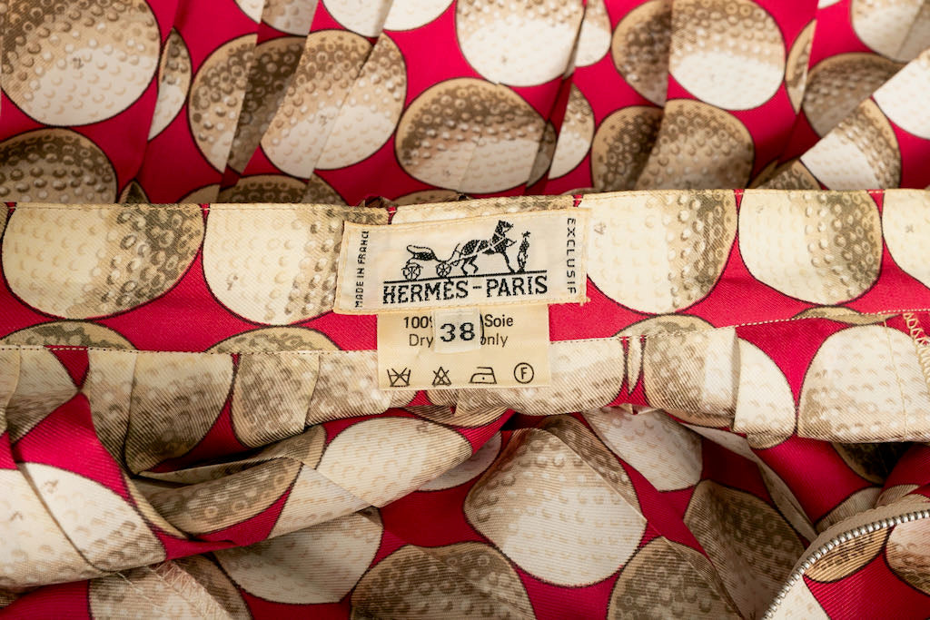 Jupe plissÃƒÆ’Ã‚Â©e "balles de golf" HermÃƒÆ’Ã‚Â¨s