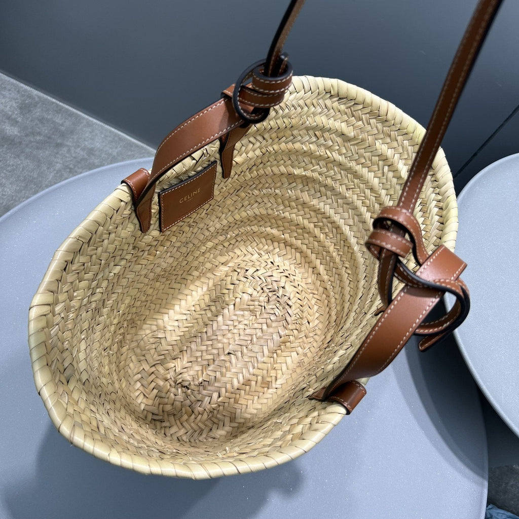 GLAMI Teen Triomphe GLAMI Classic Panier In Palm Leaves With Heart Patch Brown For Women 10in/25cm 194002DUI.04LUÃƒâ€šÃ‚Â 