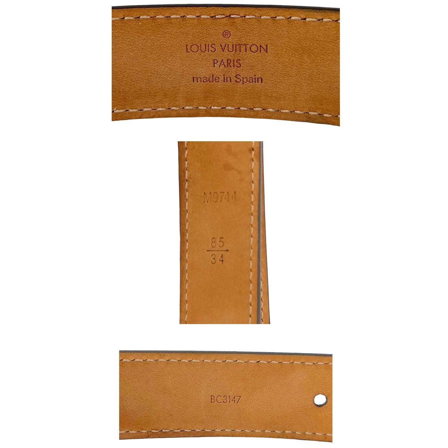 Louis Vuitton Damier Ebene Mini 25MM Belt