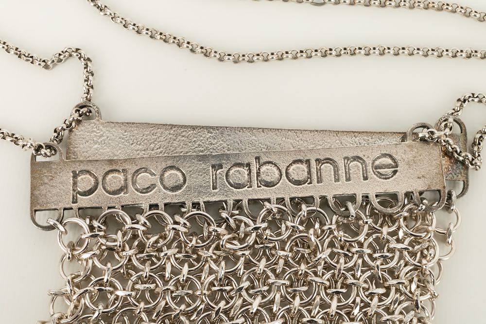 Sac en mÃƒÆ’Ã‚Â©tal argentÃƒÆ’Ã‚Â© Paco Rabanne