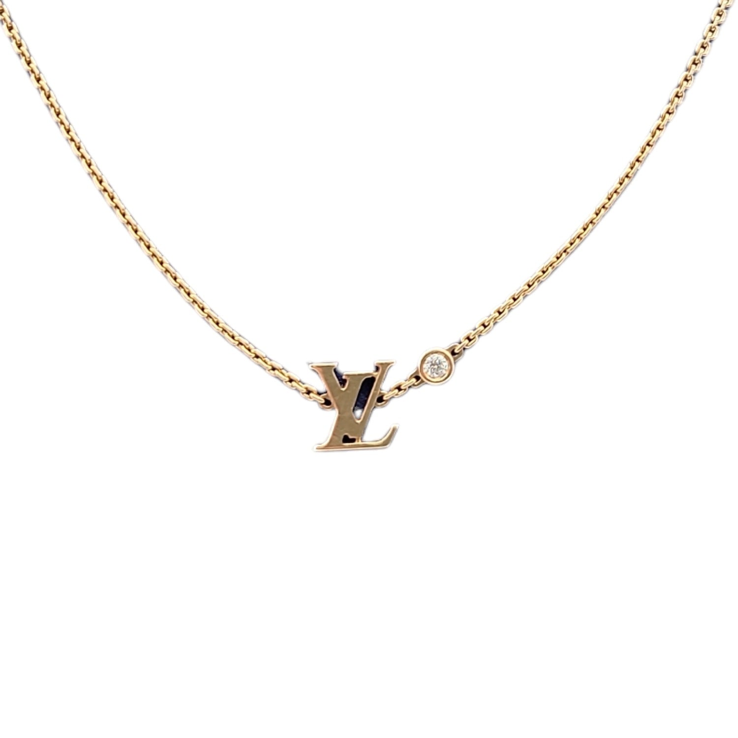 Louis Vuitton Idylle Blossom Pink Gold and Diamond Pendant Necklace