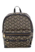 Versace Green & Black La Greca Coated Canvas Backpack