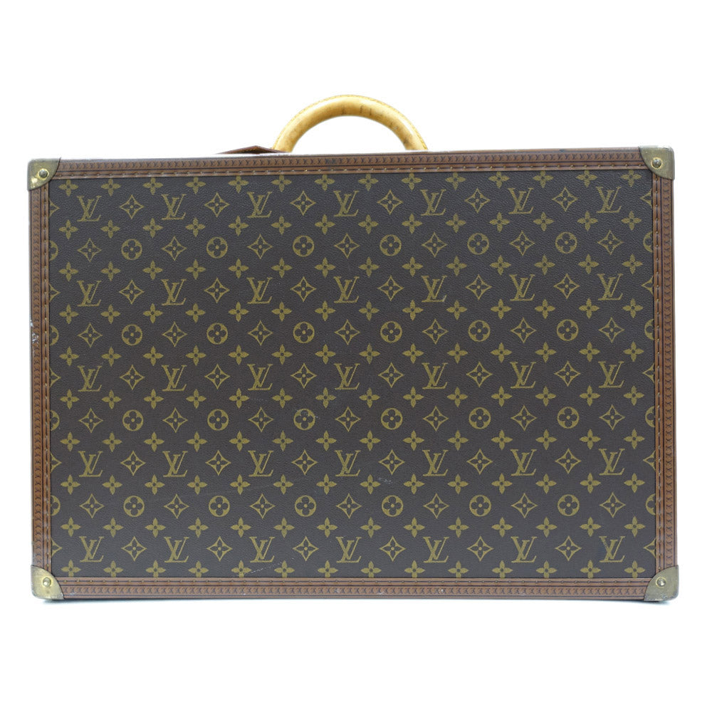 Louis Vuitton Monogram Alzer 60 M21228 Brown Trunk Trunk Trunk Hardcase Travel