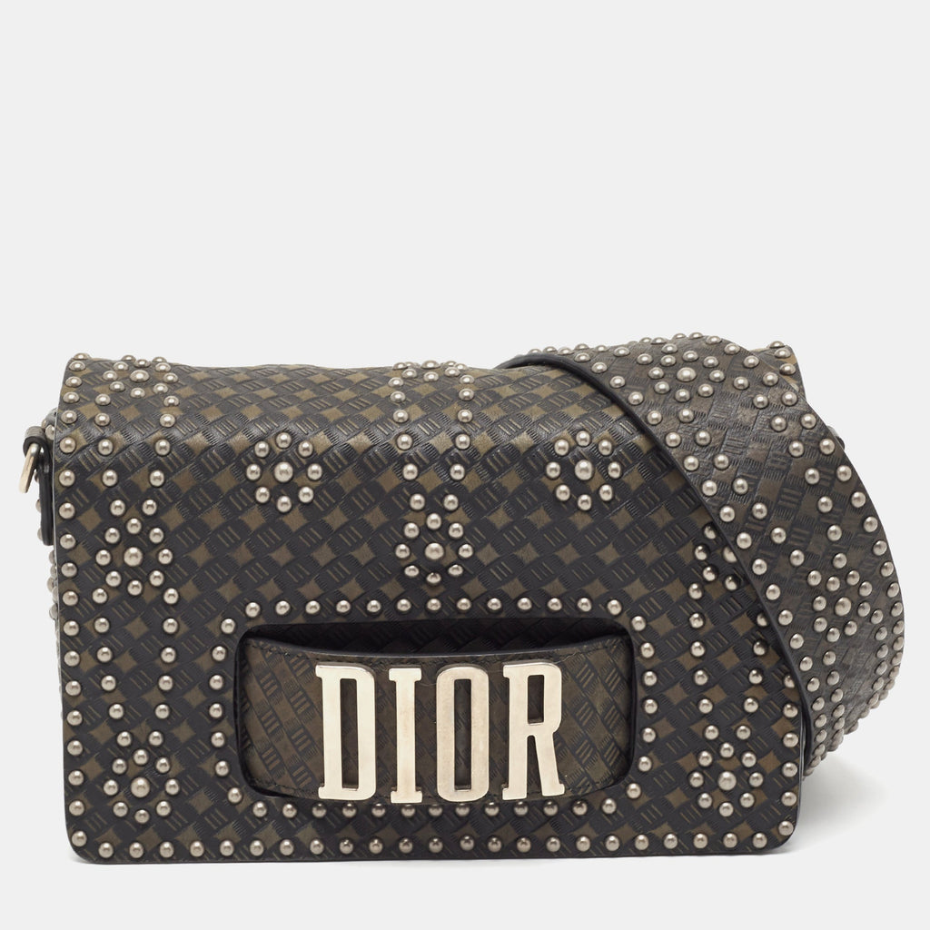 Dior  Studded Leather Medium DioREvolution J'adior Chain Bag
