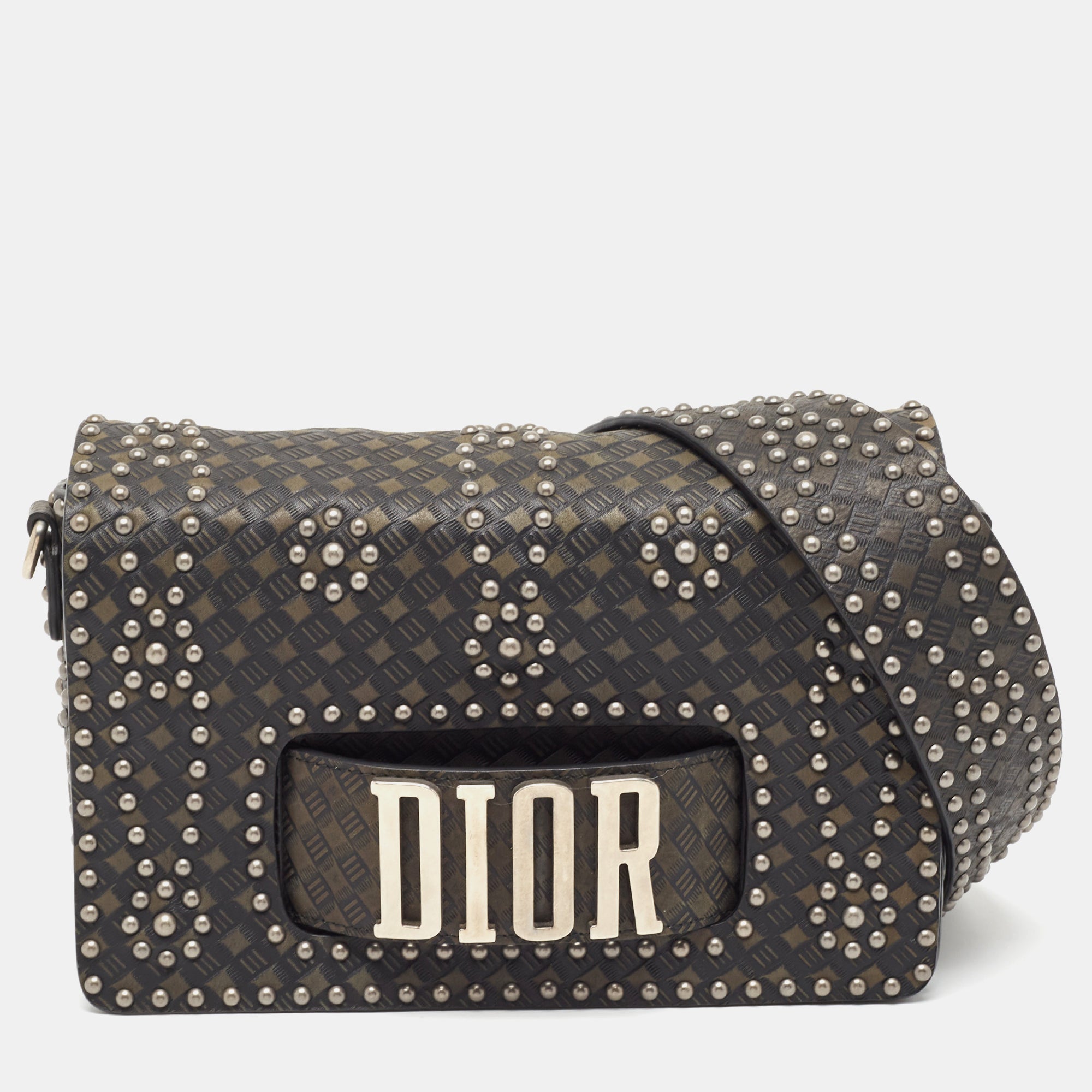 Dior  Studded Leather Medium DioREvolution J'adior Chain Bag