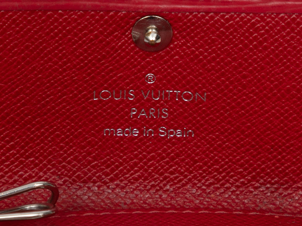 Red Louis Vuitton Epi Leather Key Holder