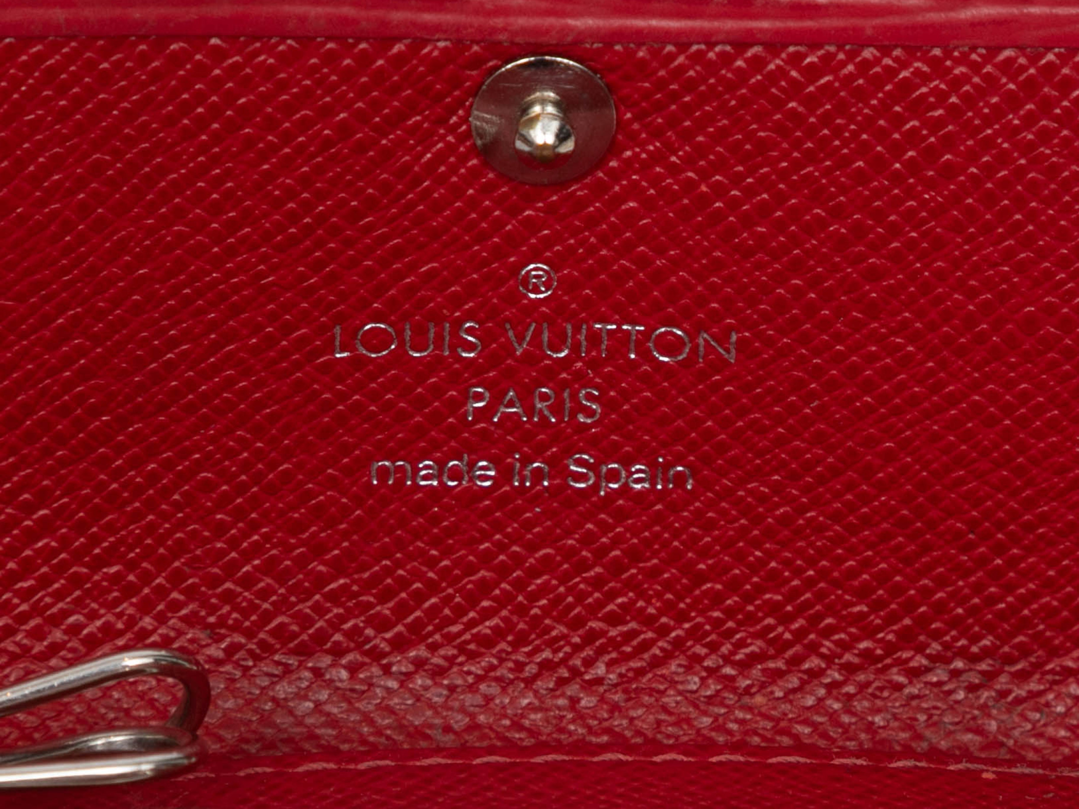 Red Louis Vuitton Epi Leather Key Holder