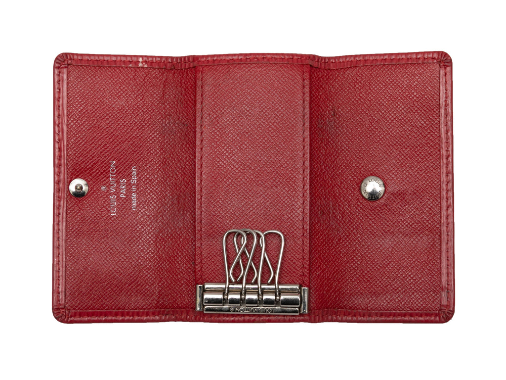 Red Louis Vuitton Epi Leather Key Holder