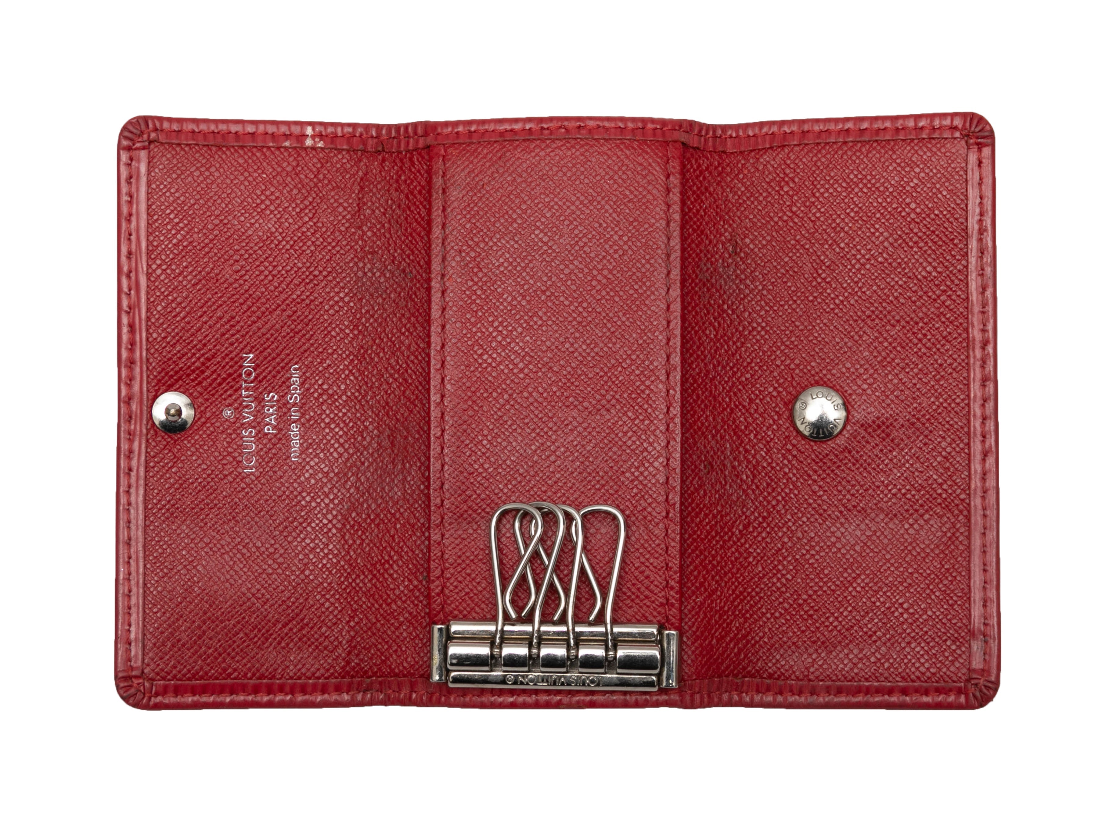 Red Louis Vuitton Epi Leather Key Holder