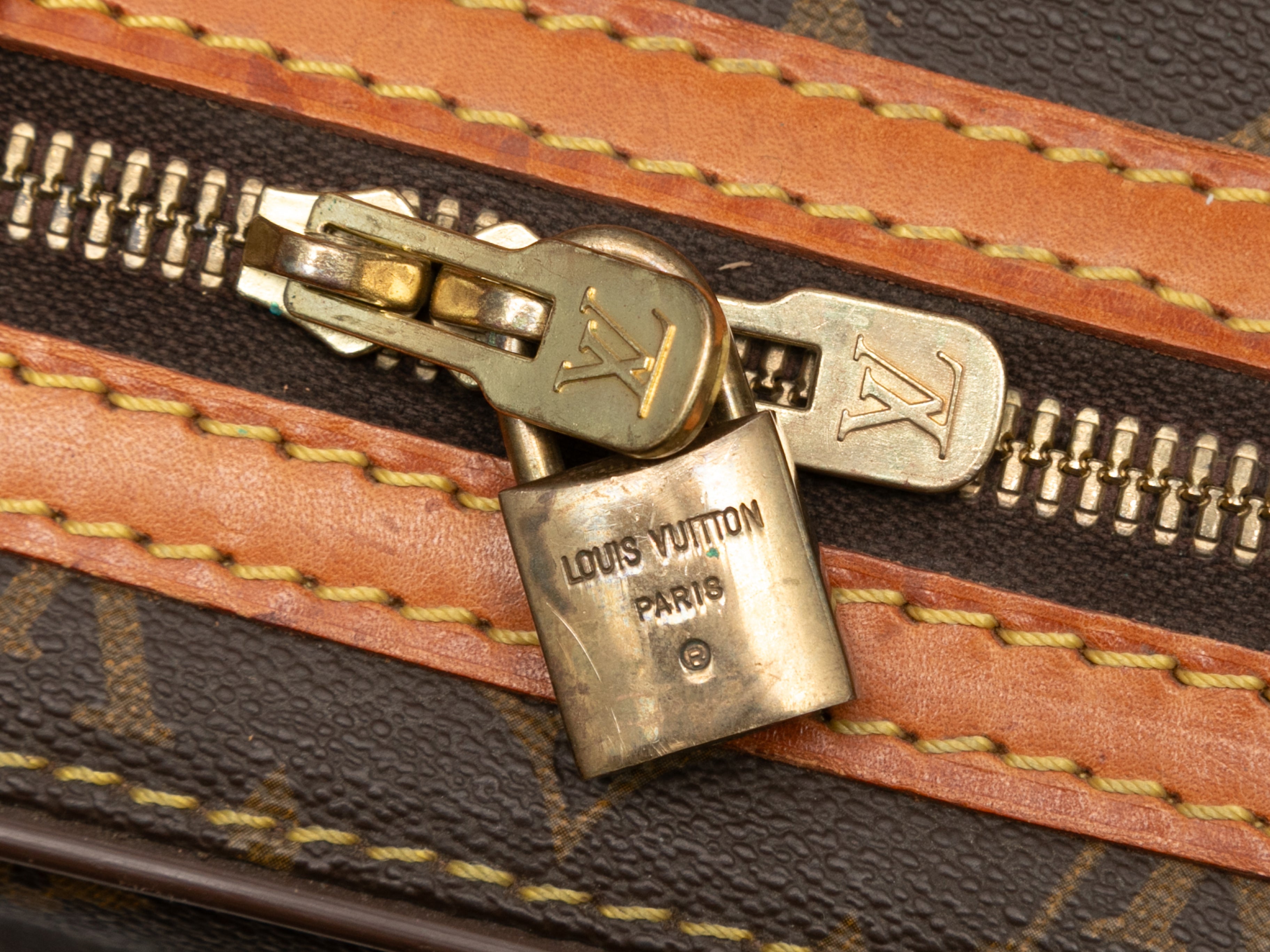 Vintage Brown Louis Vuitton Monogram Suitcase