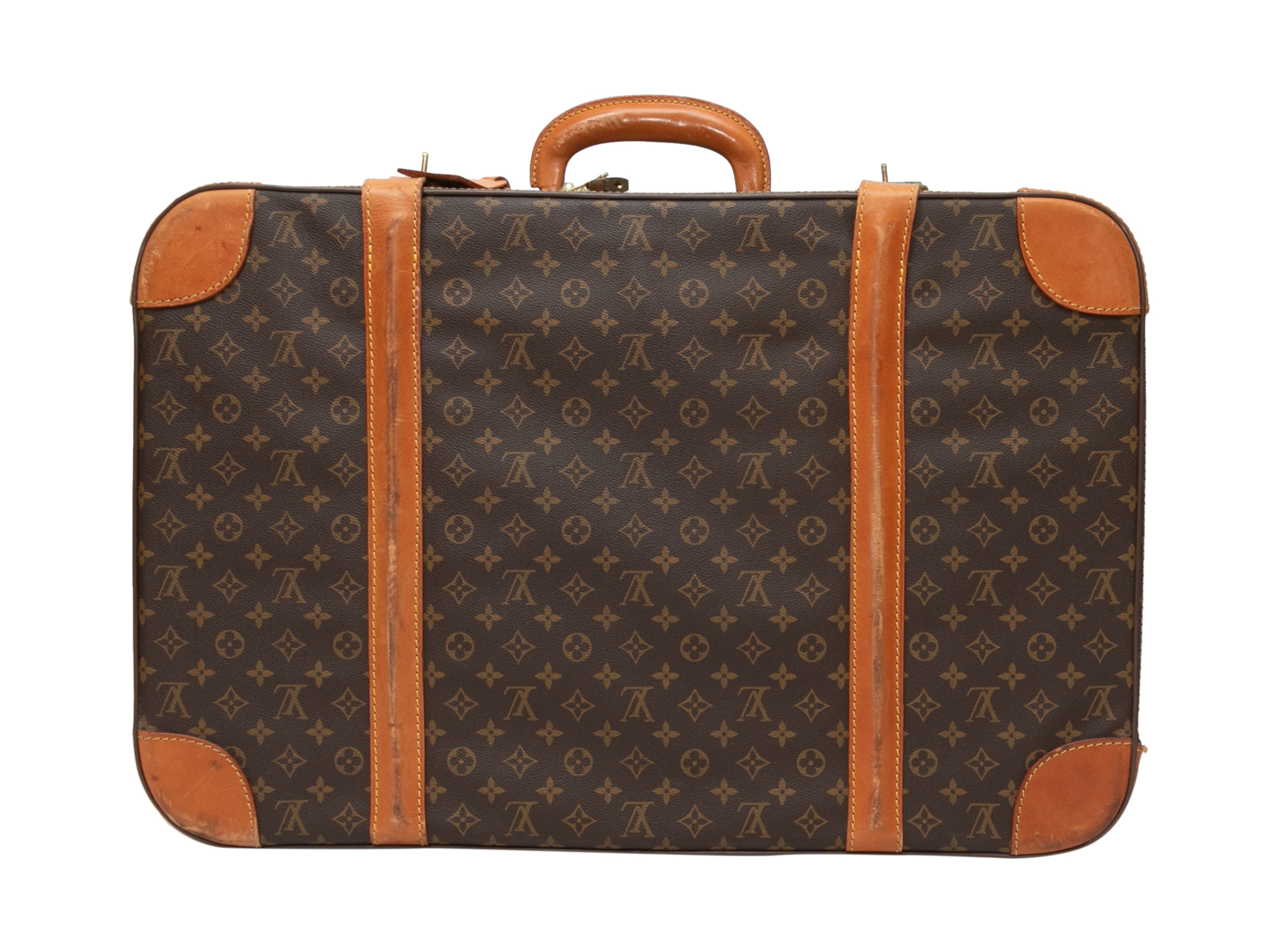 Vintage Brown Louis Vuitton Monogram Suitcase