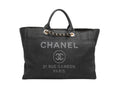 Black Chanel Medium Deauville Tote Bag