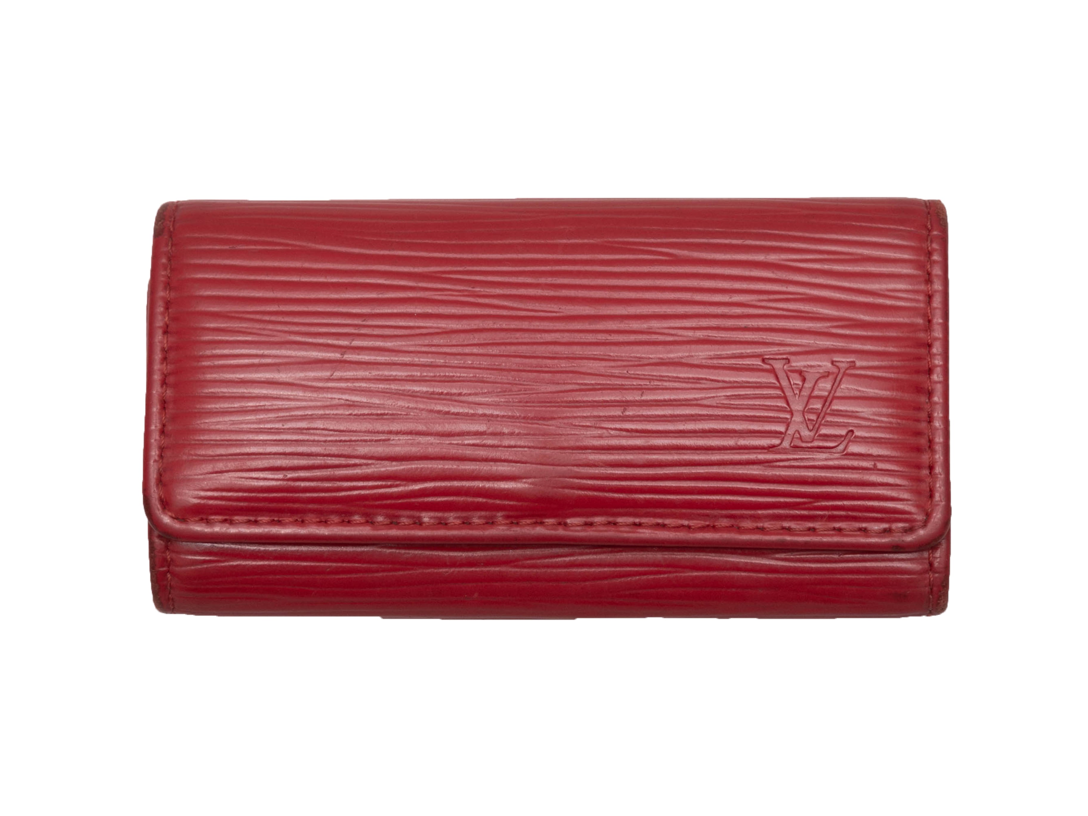 Red Louis Vuitton Epi Leather Key Holder