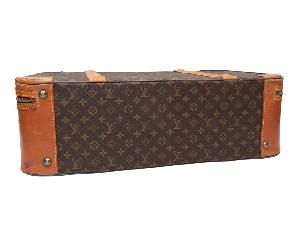 Vintage Brown Louis Vuitton Monogram Suitcase