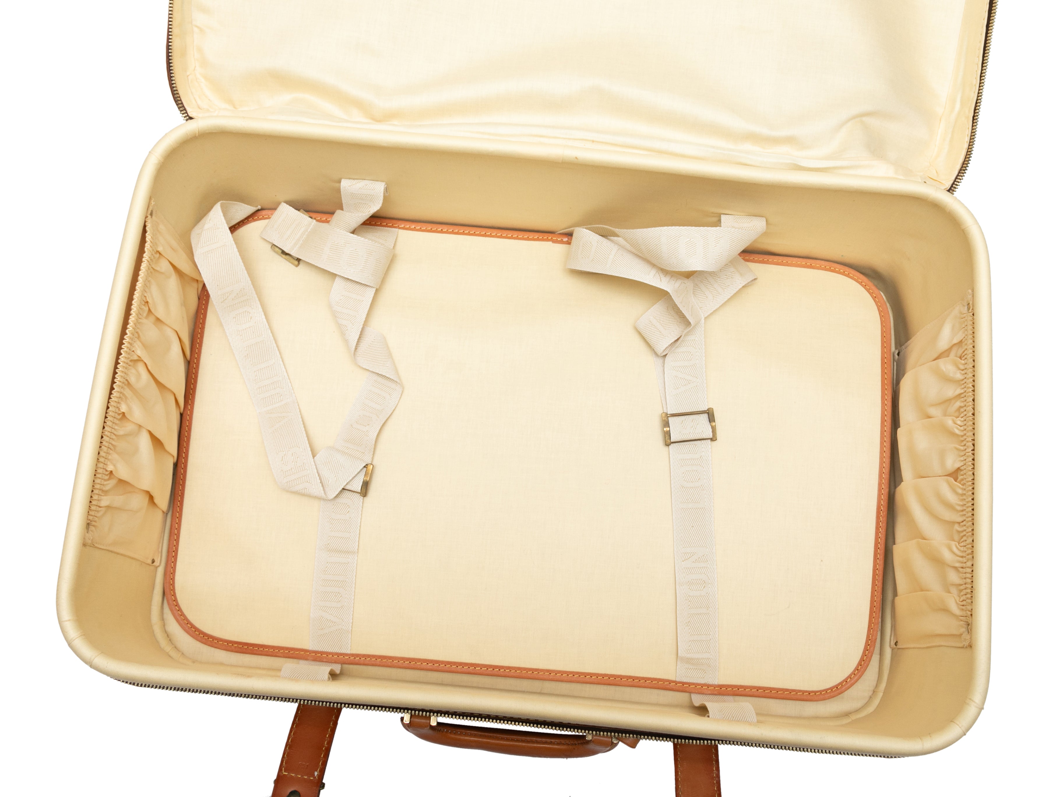 Vintage Brown Louis Vuitton Monogram Suitcase