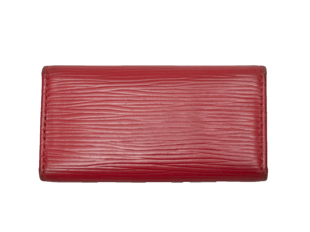Red Louis Vuitton Epi Leather Key Holder