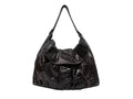 Black Zagliani Large Python Tote Bag