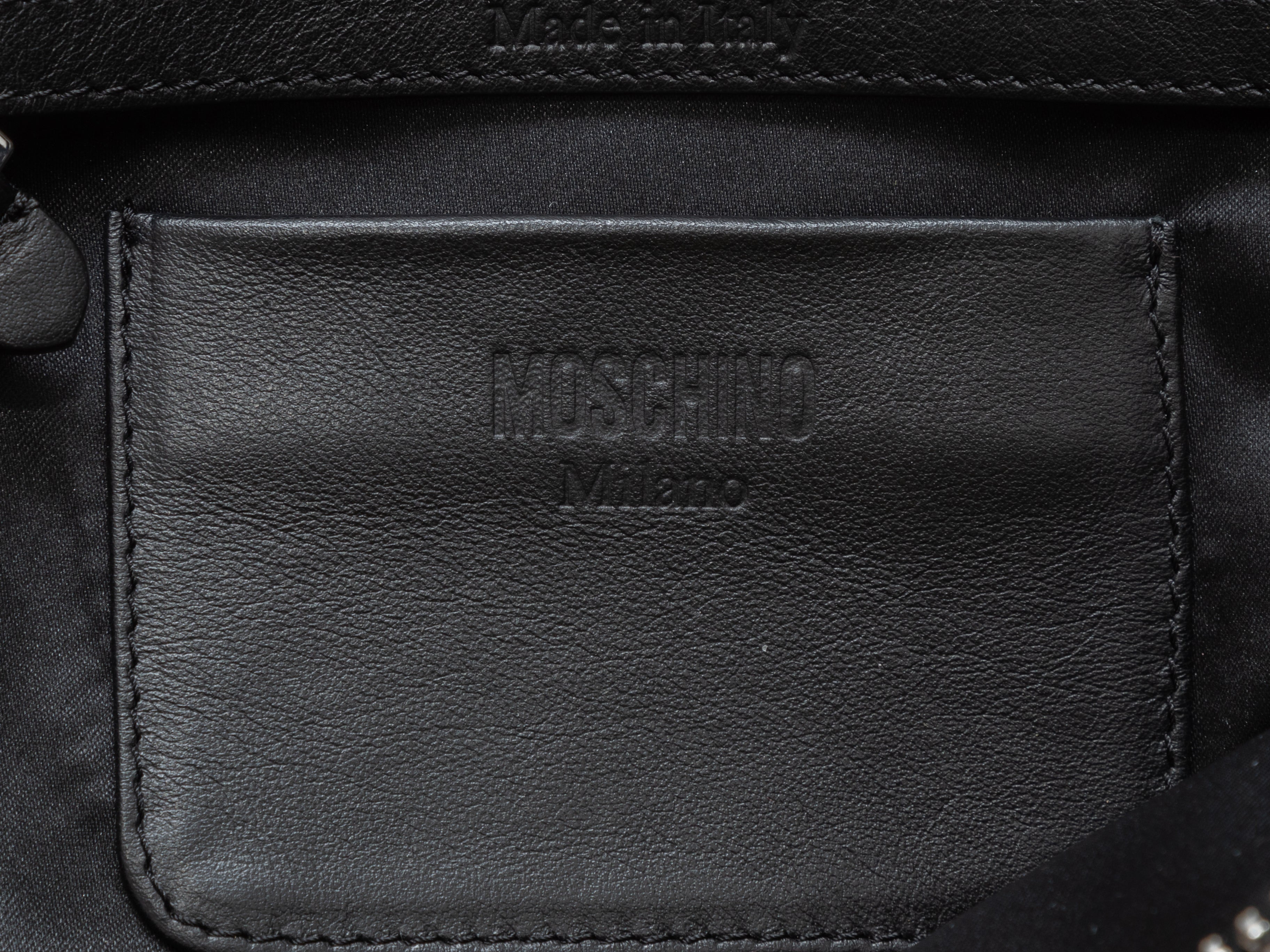 Orange & Multicolor Moschino Couture Nylon Shopper Tote
