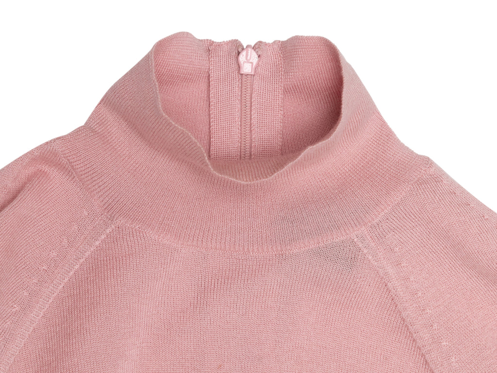 Light Pink Louis Vuitton Cashmere Mock Neck Sweater Size US M