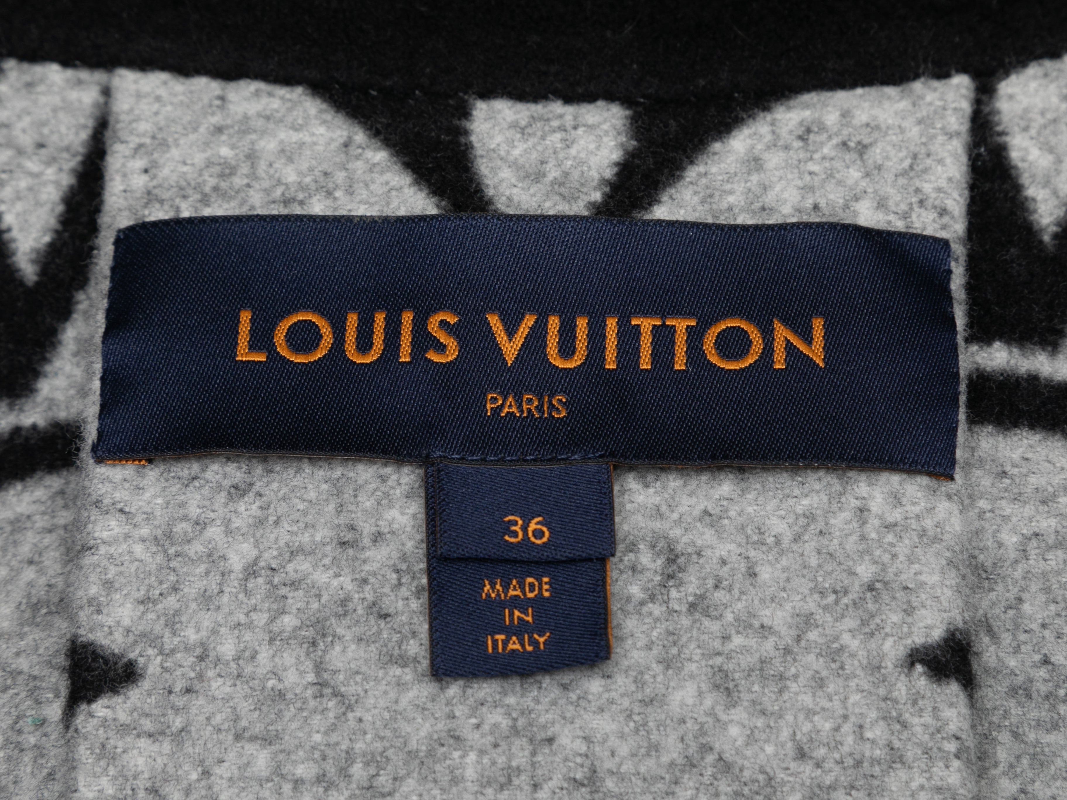 Black Louis Vuitton Wool Cape Size EU 36