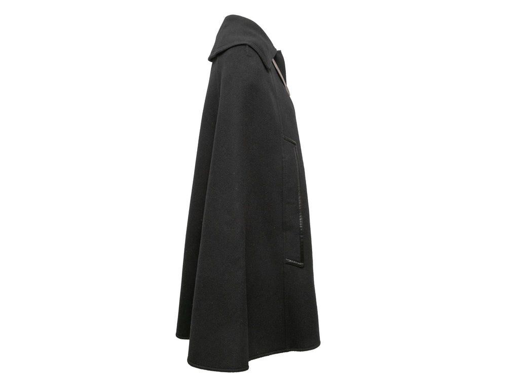 Black Louis Vuitton Wool Cape Size EU 36