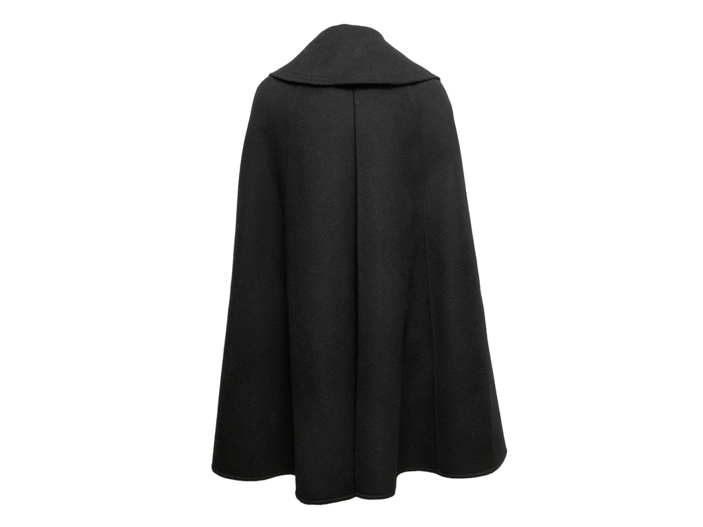Black Louis Vuitton Wool Cape Size EU 36