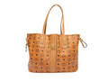 Tan & Black MCM Liz Reversible Tote Bag