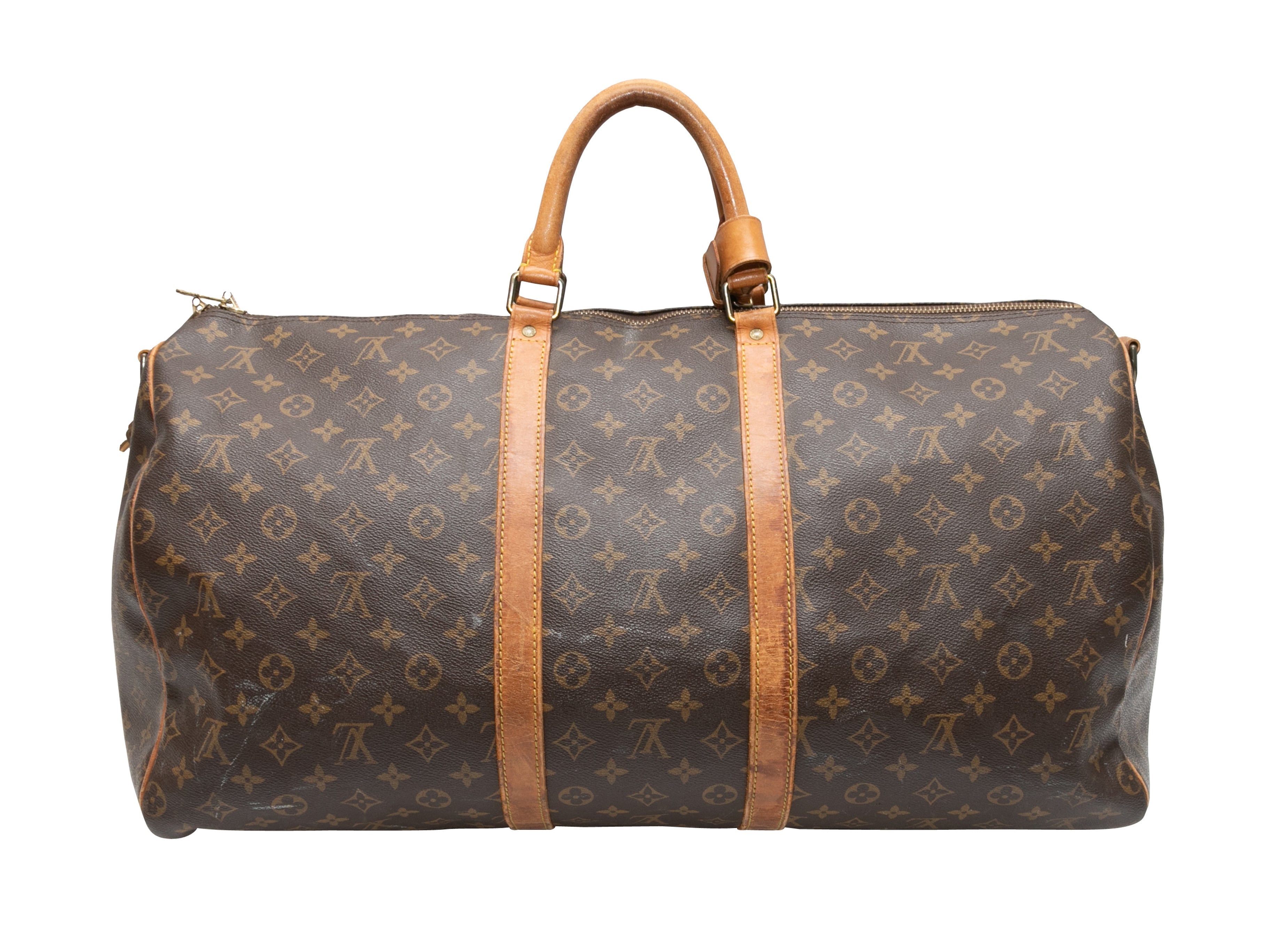 Brown Louis Vuitton 1989 Keepall Bandouliere 45 Bag