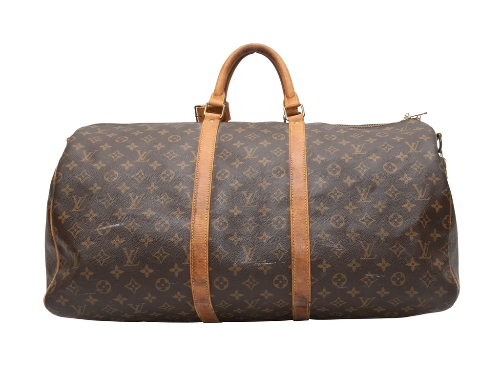 Brown Louis Vuitton 1989 Keepall Bandouliere 45 Bag