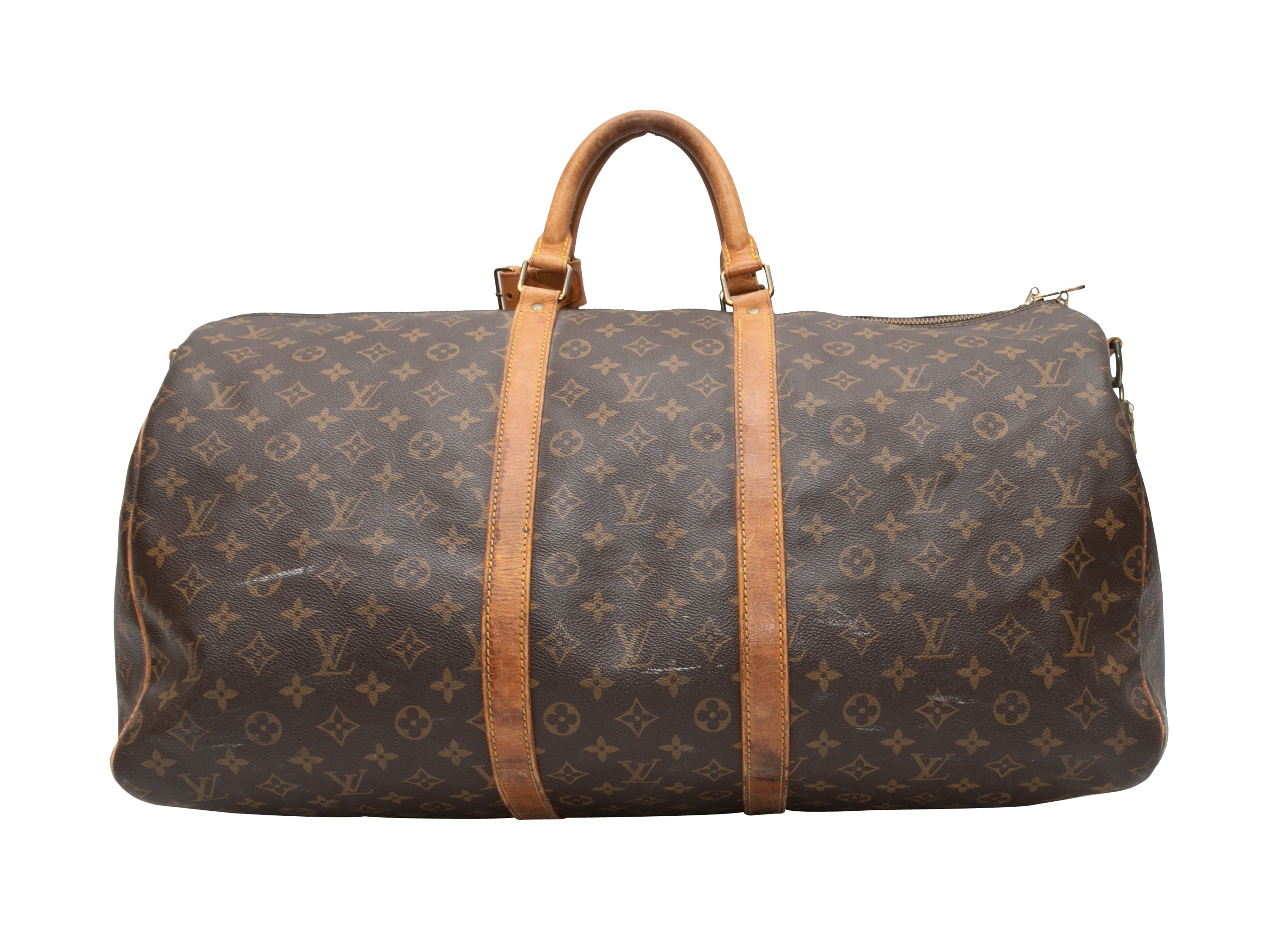 Brown Louis Vuitton 1989 Keepall Bandouliere 45 Bag