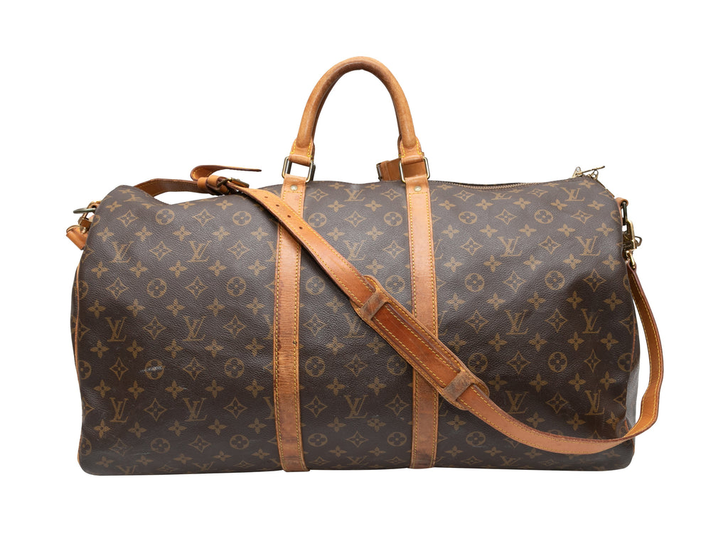 Brown Louis Vuitton 1989 Keepall Bandouliere 45 Bag