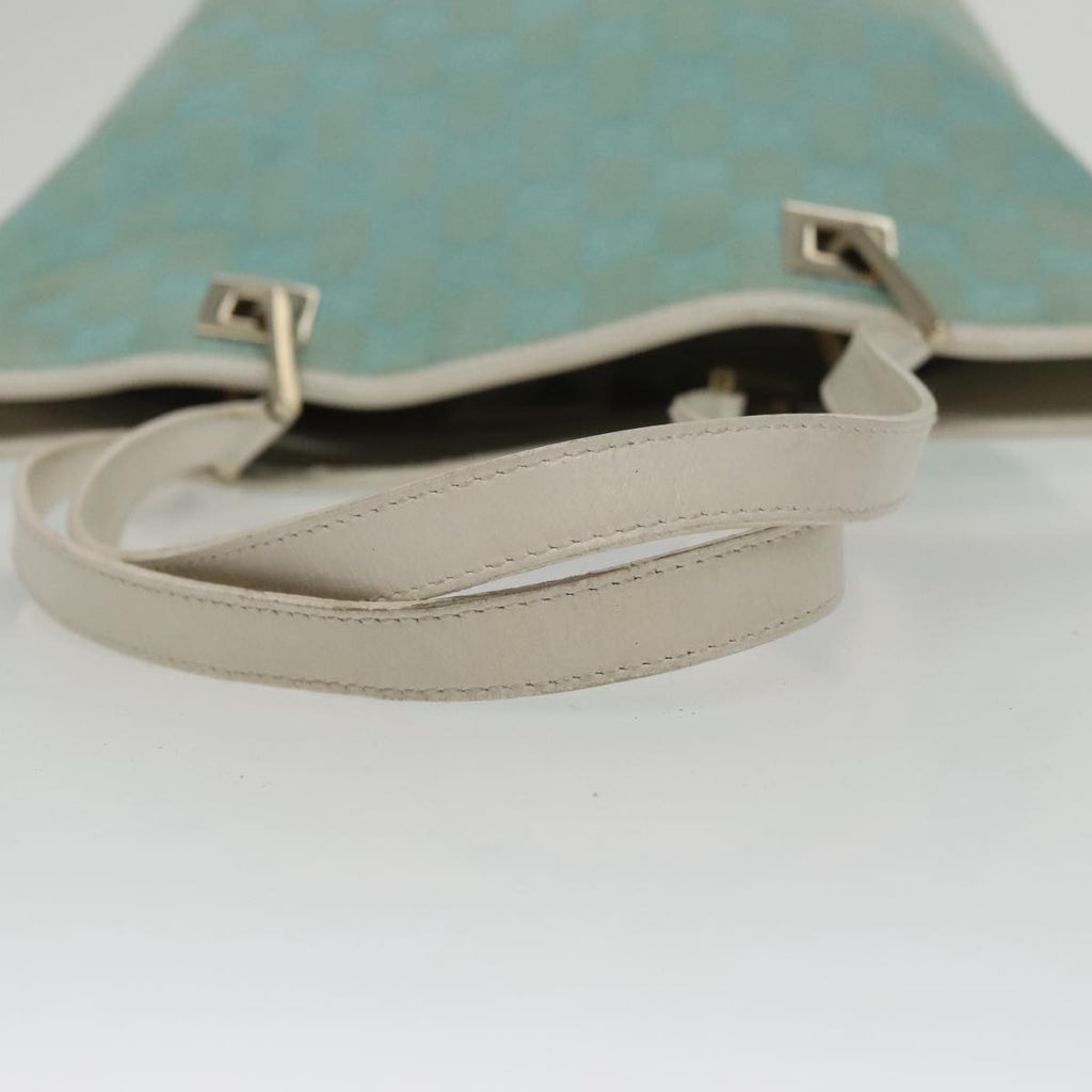 GUCCI GG Canvas Hand Bag Light Blue Gold 002 1099 100023