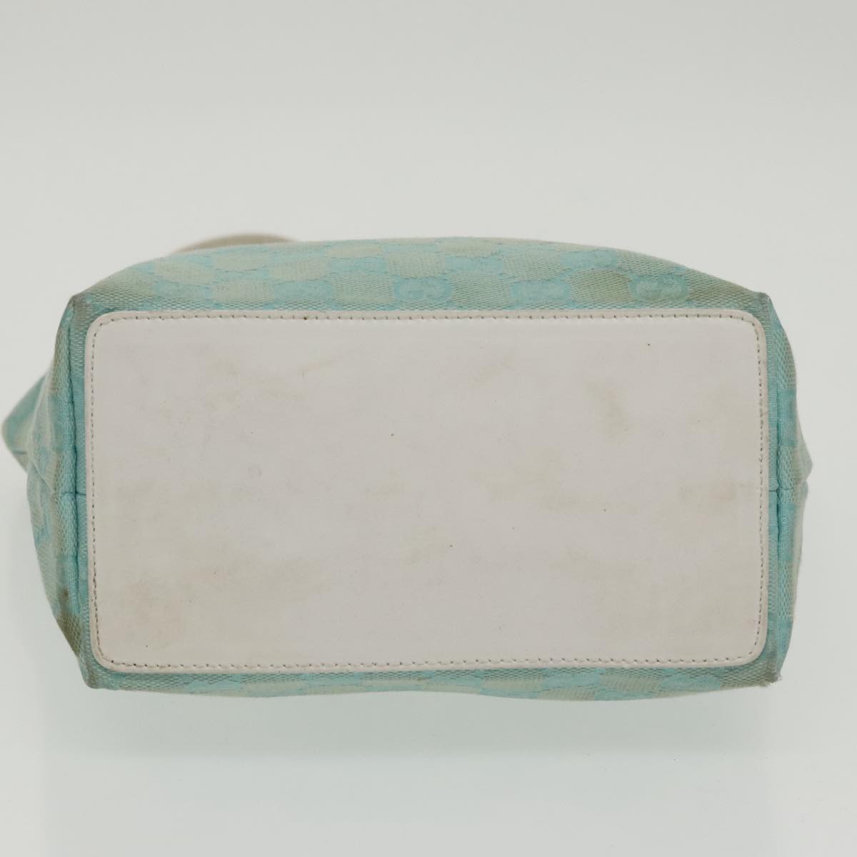 GUCCI GG Canvas Hand Bag Light Blue Gold 002 1099 100023
