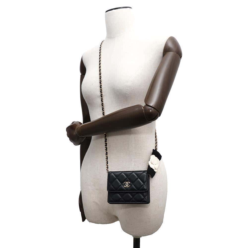 CHANEL Chain wallet BlackAP2163 Lambskin
