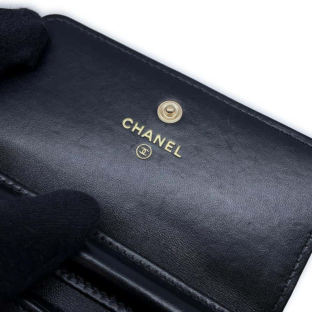 CHANEL Chain wallet BlackAP2163 Lambskin